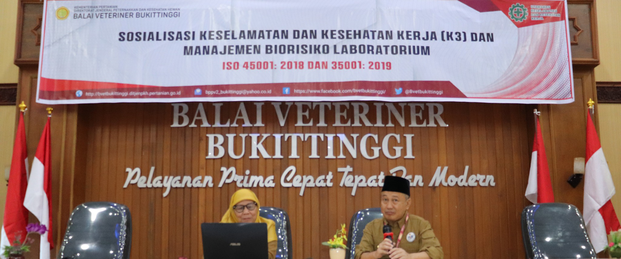 Balai Veteriner Bukittinggi Mengadakan Sosialisasi Keselamatan dan Kesehatan Kerja (K3) dan Manajemen Biorisiko Laboratorium