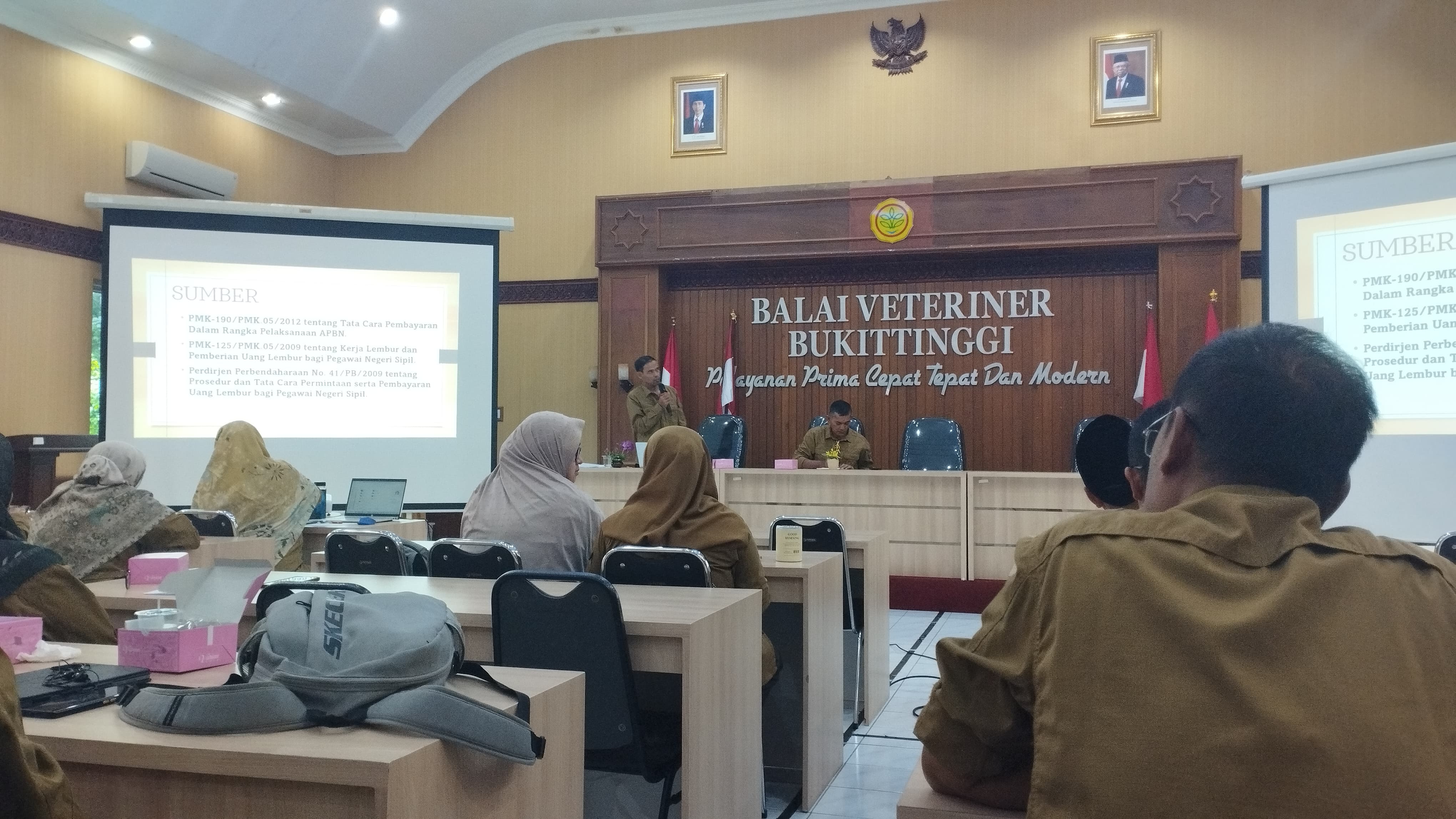 Seminar Internal di Balai Veteriner Bukittinggi, Selasa, 04 Juni 2024