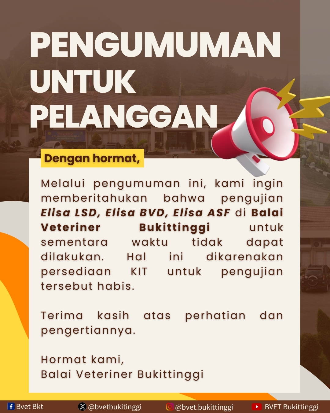 Pengumuman Untuk Pelanggan